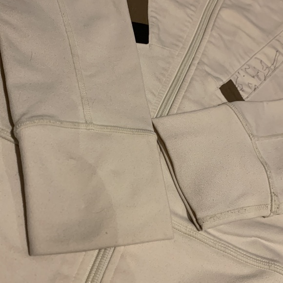 Lululemon Off White/Brown/Black Stride Luon Origami Jacket -Size 8 - Picture 11 of 16